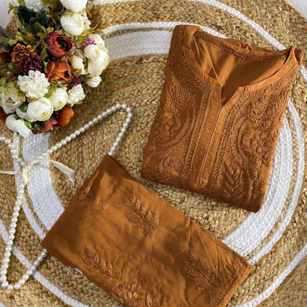 Chikankari Handwork Short Top