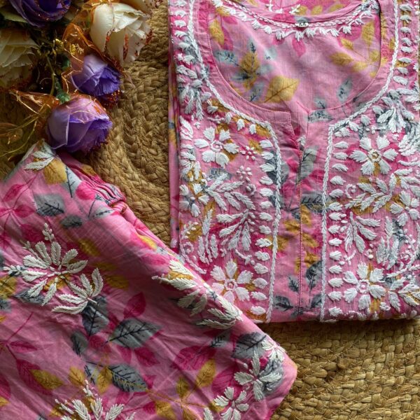 Lucknowi Chikankari Handwork Short Top