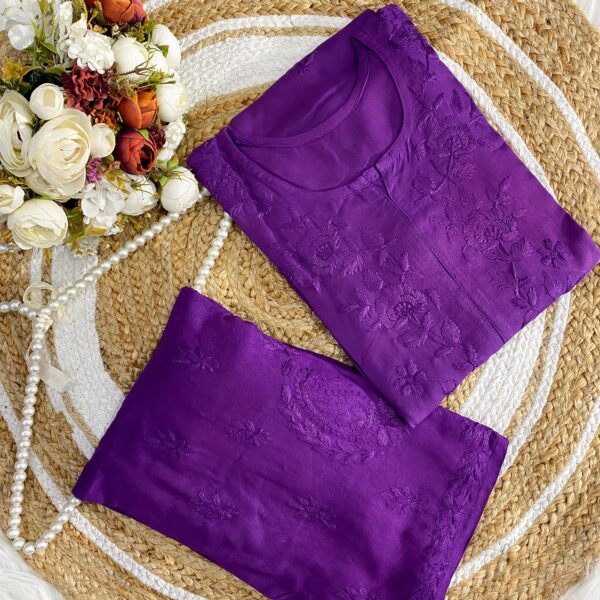 Lucknowi Chikankari Handwork Butter Soft Chikankari kurtis