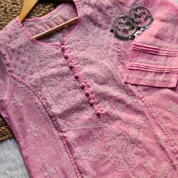 Lucknowi Chikankari Handwork Butter Soft Chikankari kurtis